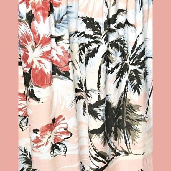 TORRIDβ Black Floral Tropical Print Challis Hi-Lo Off Shoulder Maxi Dress 3X - Picture 8 of 16